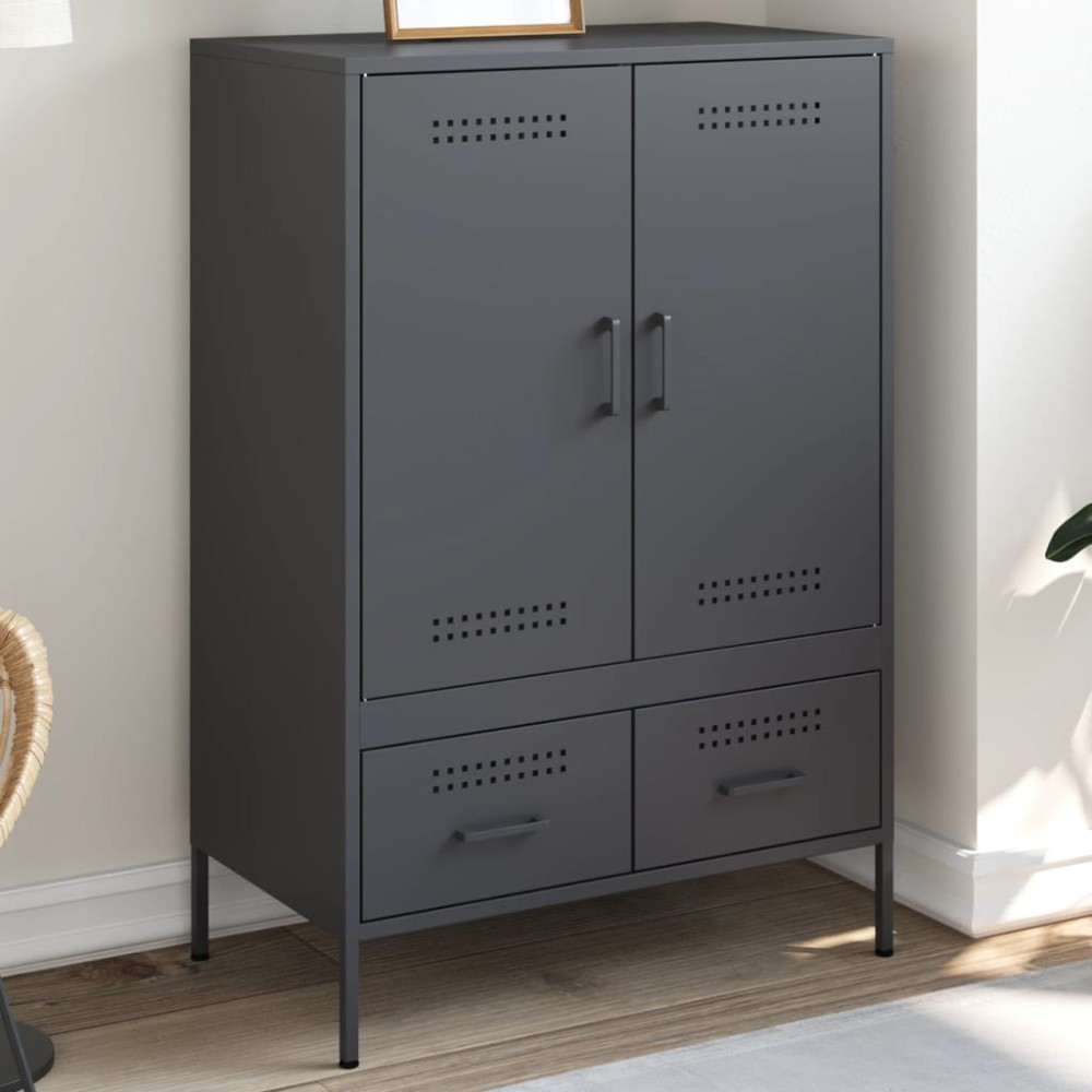 vidaXL Ντουλάπι Ανθρακί 68x39x101,5 εκ. από Χάλυβα