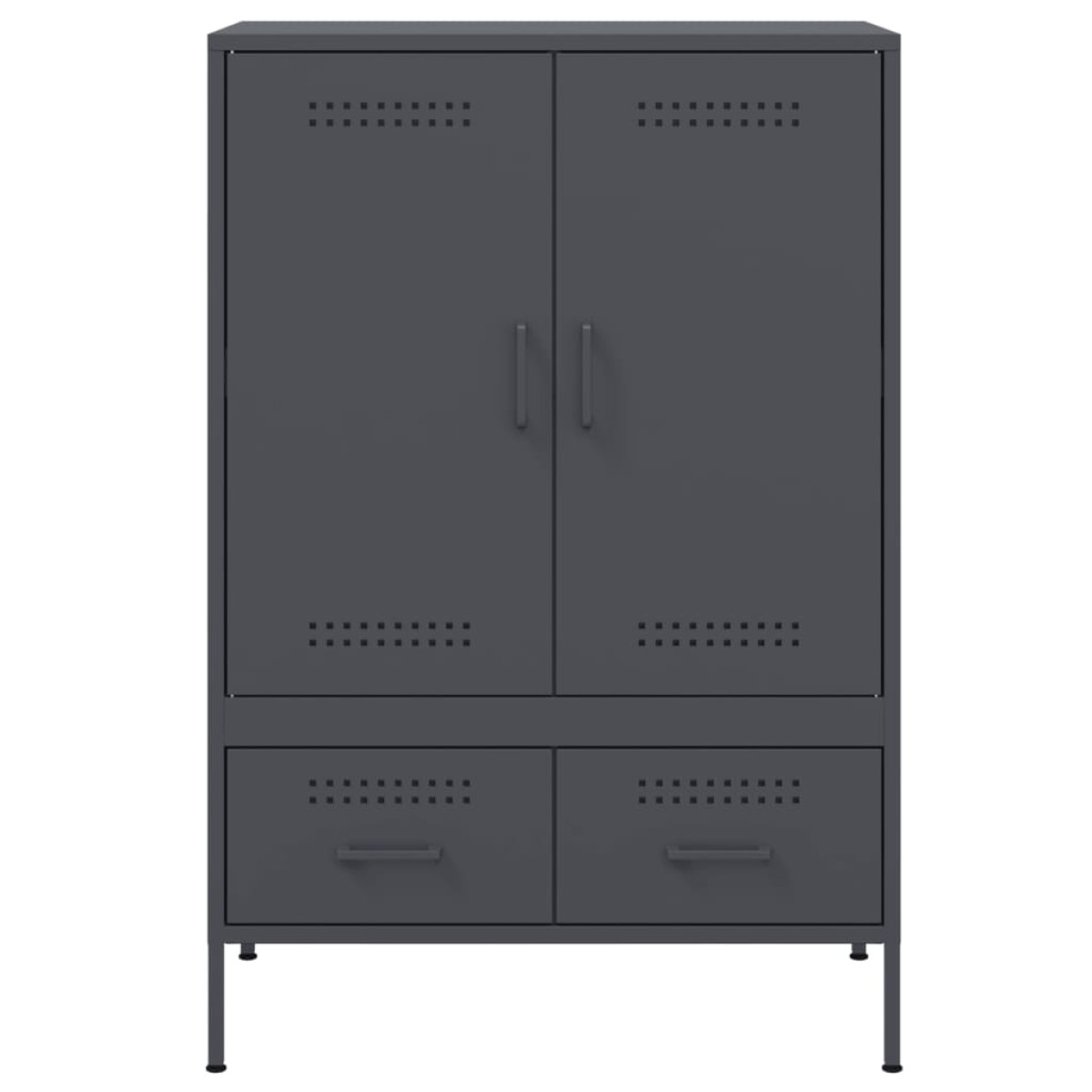 vidaXL Ντουλάπι Ανθρακί 68x39x101,5 εκ. από Χάλυβα