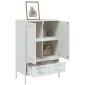 vidaXL Ντουλάπι Λευκό 68x39x101,5 εκ. από Χάλυβα