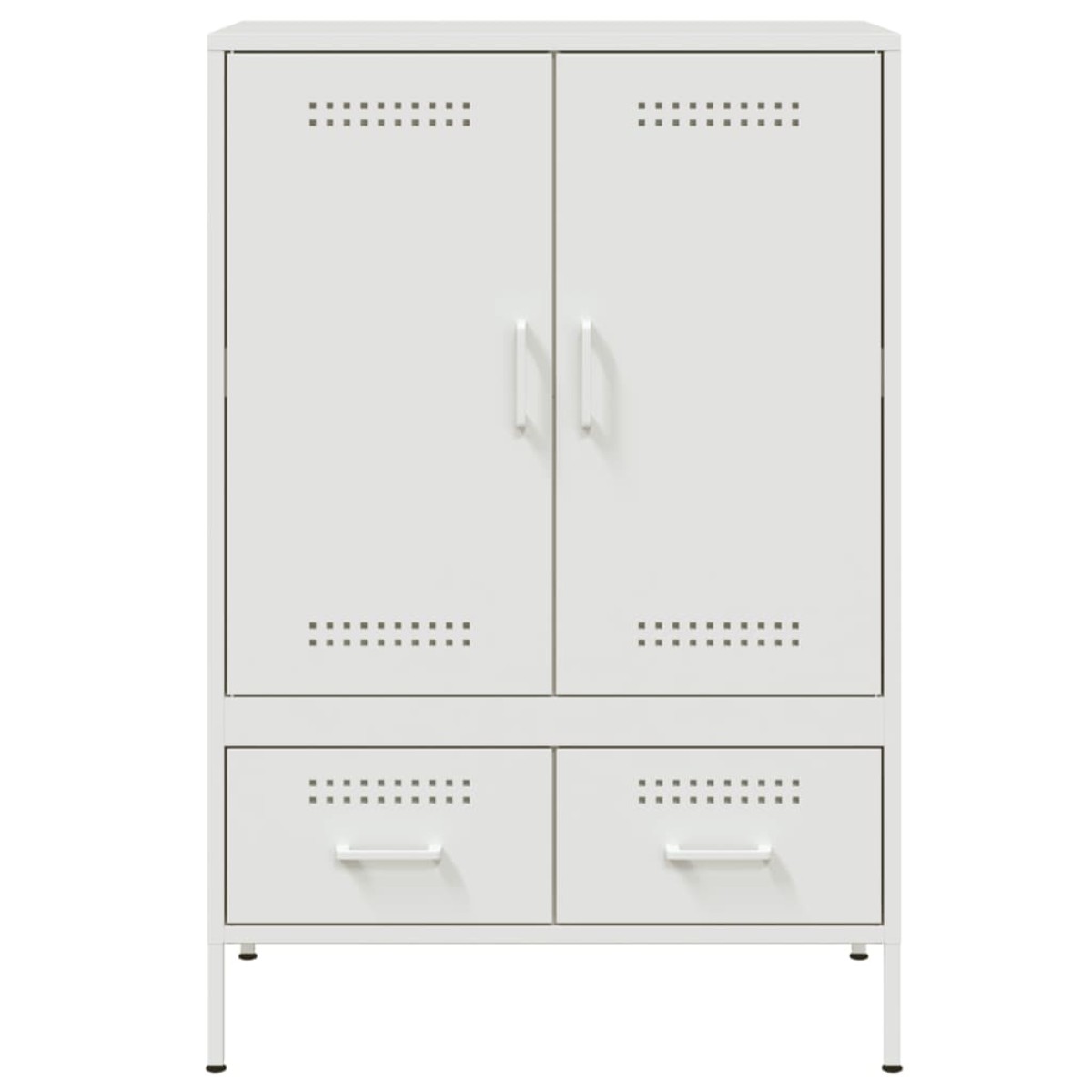 vidaXL Ντουλάπι Λευκό 68x39x101,5 εκ. από Χάλυβα