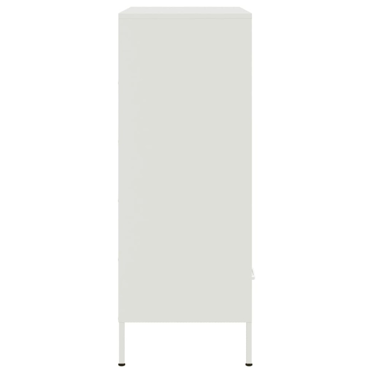 vidaXL Ντουλάπι Λευκό 68x39x101,5 εκ. από Χάλυβα