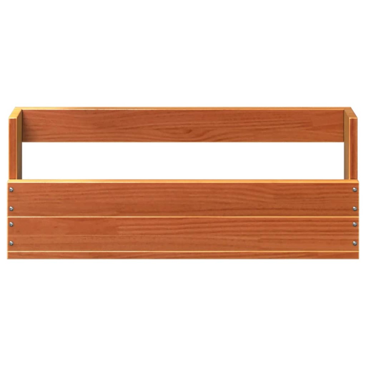 vidaXL Παπουτσοθήκη Επιτοίχια 2 τεμ. Μελί 59x8,5x23,5 εκ. Μασίφ Πεύκο