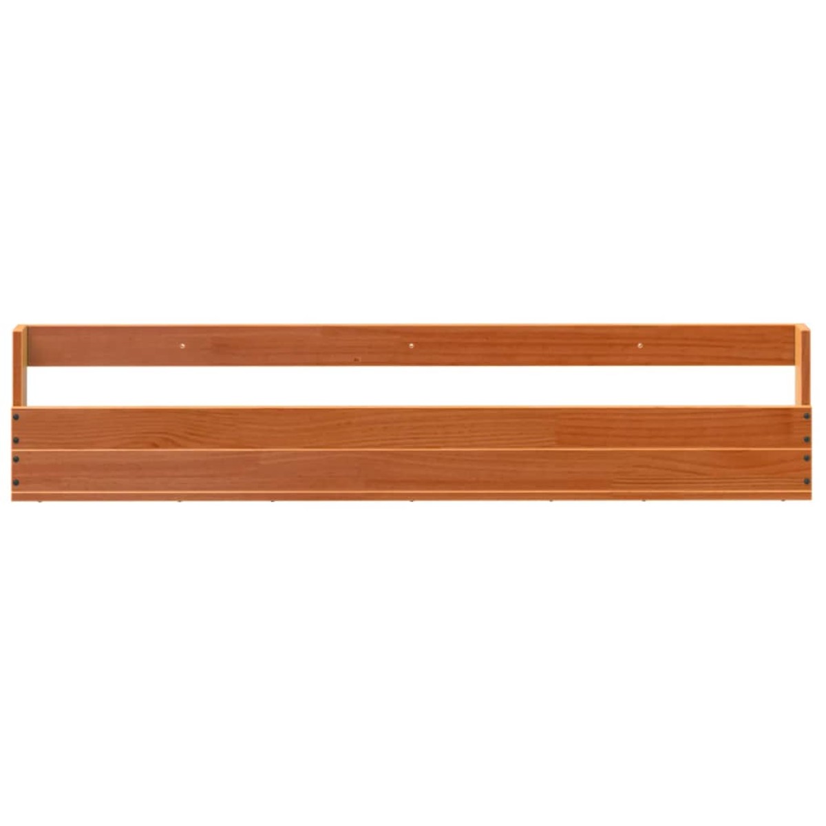 vidaXL Παπουτσοθήκη Επιτοίχια 2 τεμ. Μελί 110x8,5x23,5 εκ. Μασίφ Πεύκο