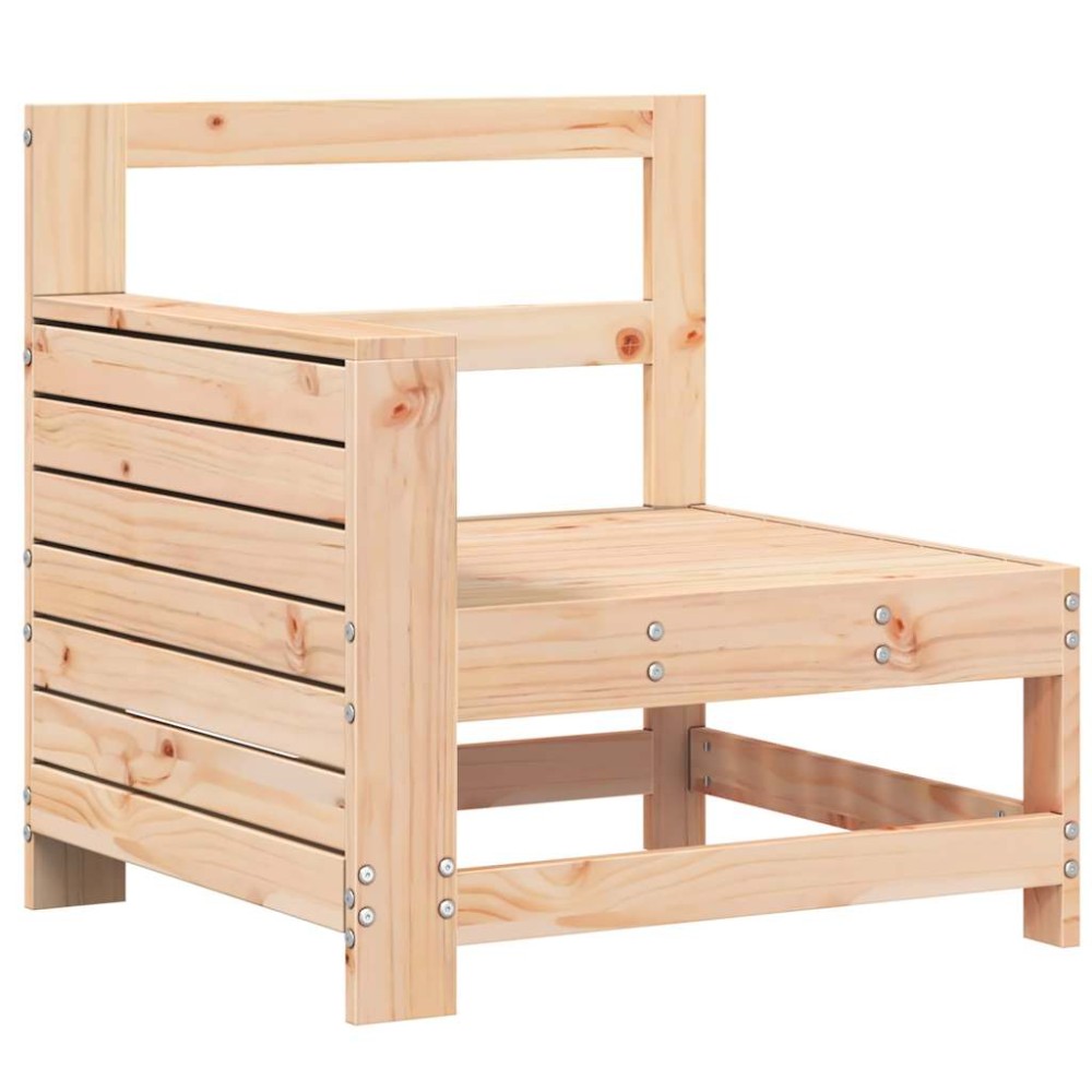 vidaXL Καναπές Κήπου με Μπράτσα 69x62x70,5 εκ. Μασίφ Ξύλο Πεύκου