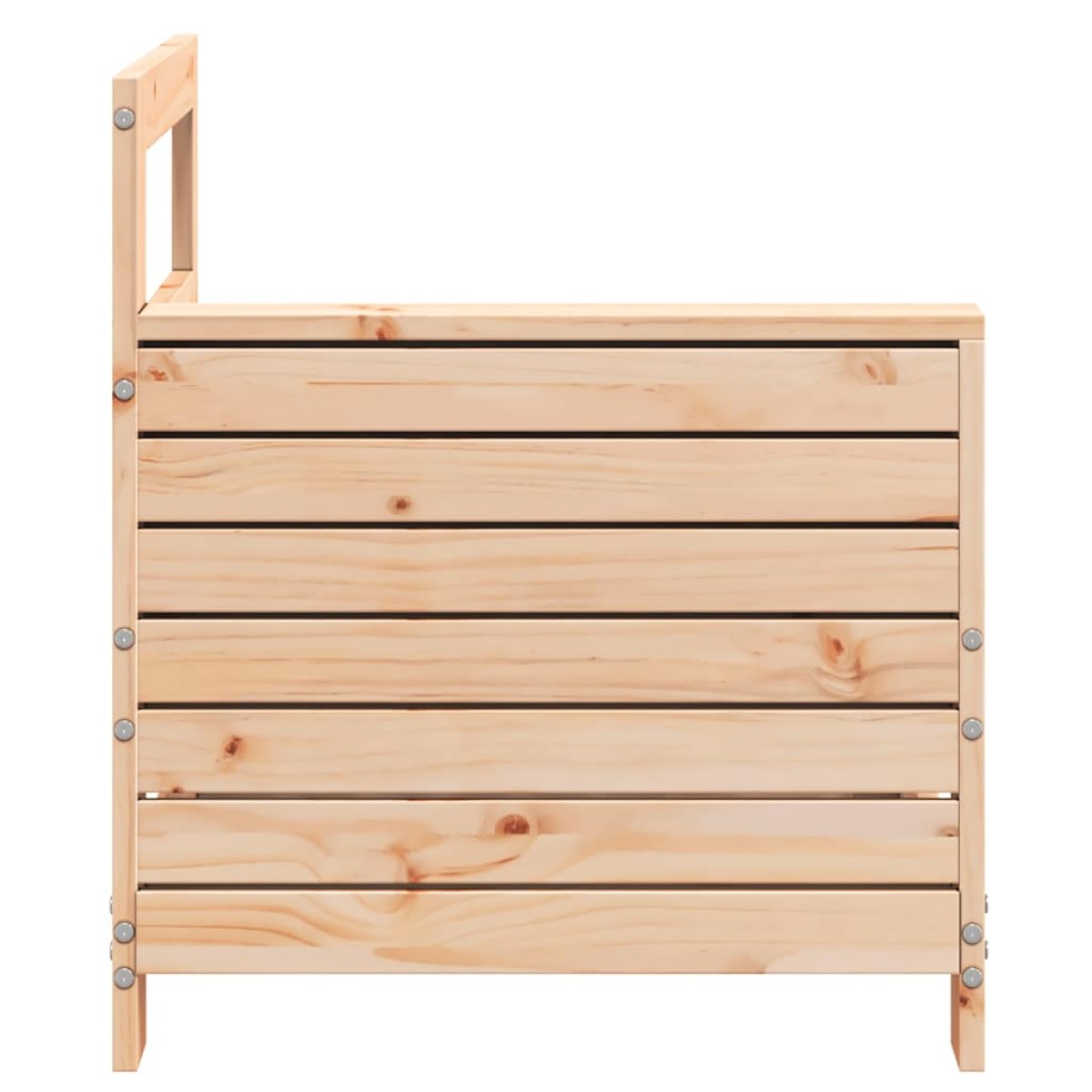 vidaXL Καναπές Κήπου με Μπράτσα 69x62x70,5 εκ. Μασίφ Ξύλο Πεύκου
