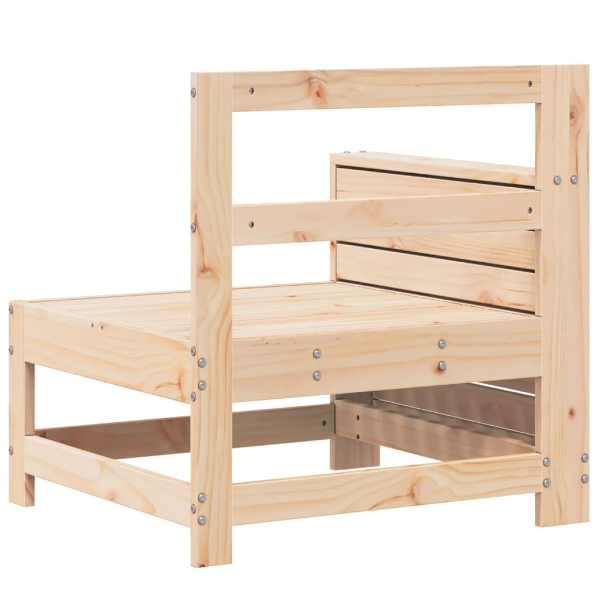 vidaXL Καναπές Κήπου με Μπράτσα 69x62x70,5 εκ. Μασίφ Ξύλο Πεύκου