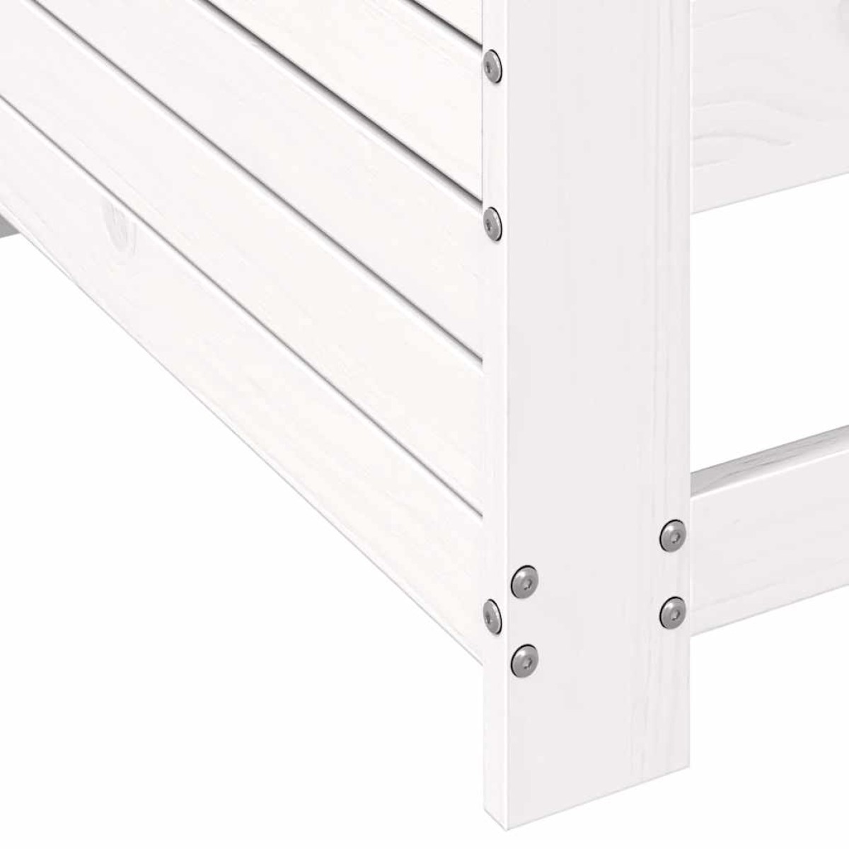 vidaXL Καναπές Κήπου με Μπράτσα Λευκό 69x62x70,5 εκ. Μασίφ Ξύλο Πεύκου