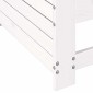 vidaXL Καναπές Κήπου με Μπράτσα Λευκό 69x62x70,5 εκ. Μασίφ Ξύλο Πεύκου