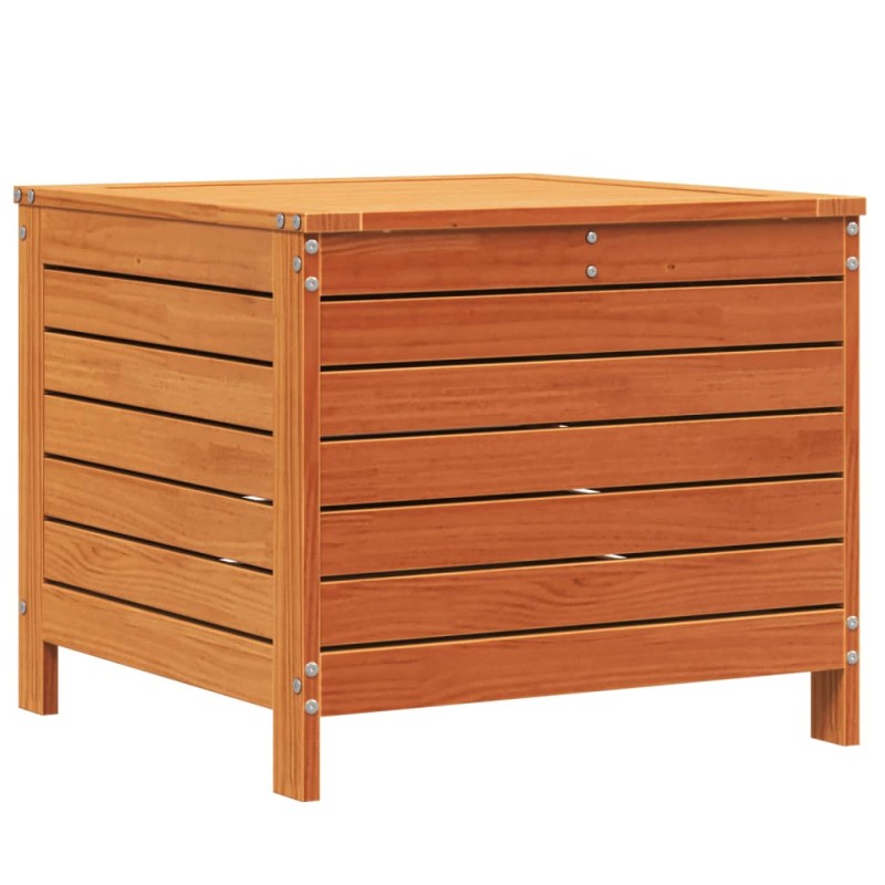 vidaXL Υποπόδιο Κήπου Καφέ Κεριού 62x63,5x53,5 εκ. Μασίφ Ξύλο Πεύκου