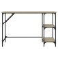 vidaXL Γραφείο Sonoma Δρυς 120x50x75 εκ. Μέταλλο & Επεξεργασμένο Ξύλο