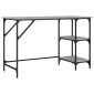 vidaXL Γραφείο Γκρι Sonoma 120x50x75 εκ. Μέταλλο & Επεξεργασμένο Ξύλο