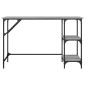 vidaXL Γραφείο Γκρι Sonoma 120x50x75 εκ. Μέταλλο & Επεξεργασμένο Ξύλο