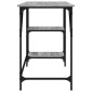 vidaXL Γραφείο Γκρι Sonoma 120x50x75 εκ. Μέταλλο & Επεξεργασμένο Ξύλο