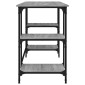 vidaXL Γραφείο Γκρι Sonoma 140x50x75 εκ. Μέταλλο & Επεξεργασμένο Ξύλο