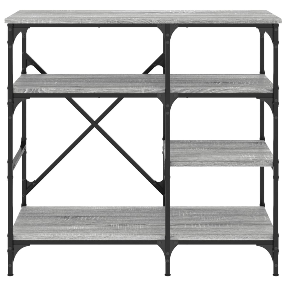 vidaXL Ραφιέρα Κουζίνας Γκρι Sonoma 90x40x84 εκ. Επεξ. Ξύλο/Μέταλλο