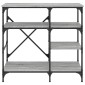 vidaXL Ραφιέρα Κουζίνας Γκρι Sonoma 90x40x84 εκ. Επεξ. Ξύλο/Μέταλλο