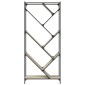 vidaXL Βιβλιοθήκη Sonoma Δρυς 79x30x180 εκ. Επεξεργ. Ξύλο & Μέταλλο