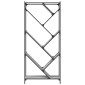 vidaXL Βιβλιοθήκη Γκρι Sonoma 79x30x180 εκ. Επεξεργ. Ξύλο & Μέταλλο