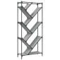 vidaXL Βιβλιοθήκη Γκρι Sonoma 79x30x180 εκ. Επεξεργ. Ξύλο & Μέταλλο