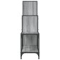 vidaXL Βιβλιοθήκη Γκρι Sonoma 92x30x102 εκ. Επεξεργ. Ξύλο & Μέταλλο