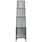 vidaXL Βιβλιοθήκη Γκρι Sonoma 122x30x132 εκ. Επεξεργ. Ξύλο & Μέταλλο