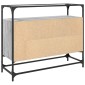vidaXL Βοηθητικό Έπιπλο Γυάλ Επιφάνεια Γκρι Sonoma 98x35x81 εκ Επ Ξύλο
