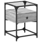 vidaXL Κομοδίνα 2 τεμ. Γκρι Sonoma 40 x 40 x 55 εκ. από Επεξεργ. Ξύλο