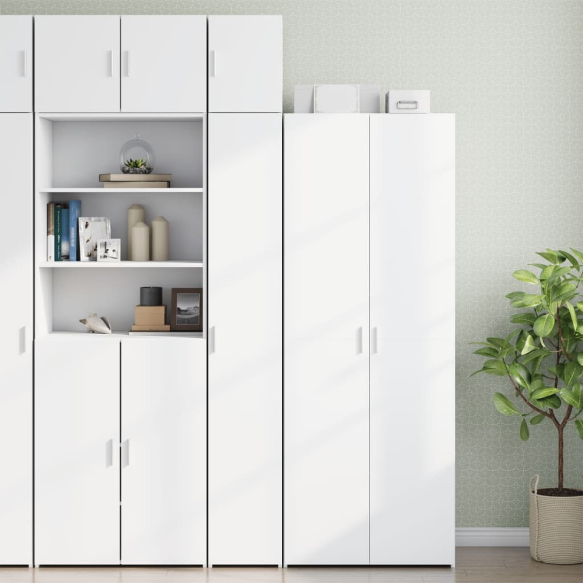 vidaXL Ντουλάπι Τοίχου άσπρο 30x42,5x40 εκ. Επεξεργασμένο Ξύλο