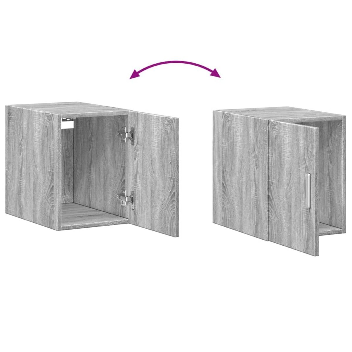 vidaXL Ντουλάπι Τοίχου Γκρι Sonoma 30x42,5x40 εκ. Επεξεργασμένο Ξύλο