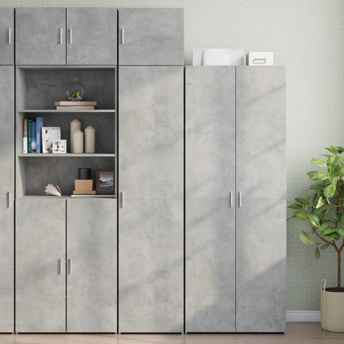 vidaXL Ντουλάπι Τοίχου Γκρι Σκυρ. 45x42,5x40 εκ. Επεξεργασμένο Ξύλο