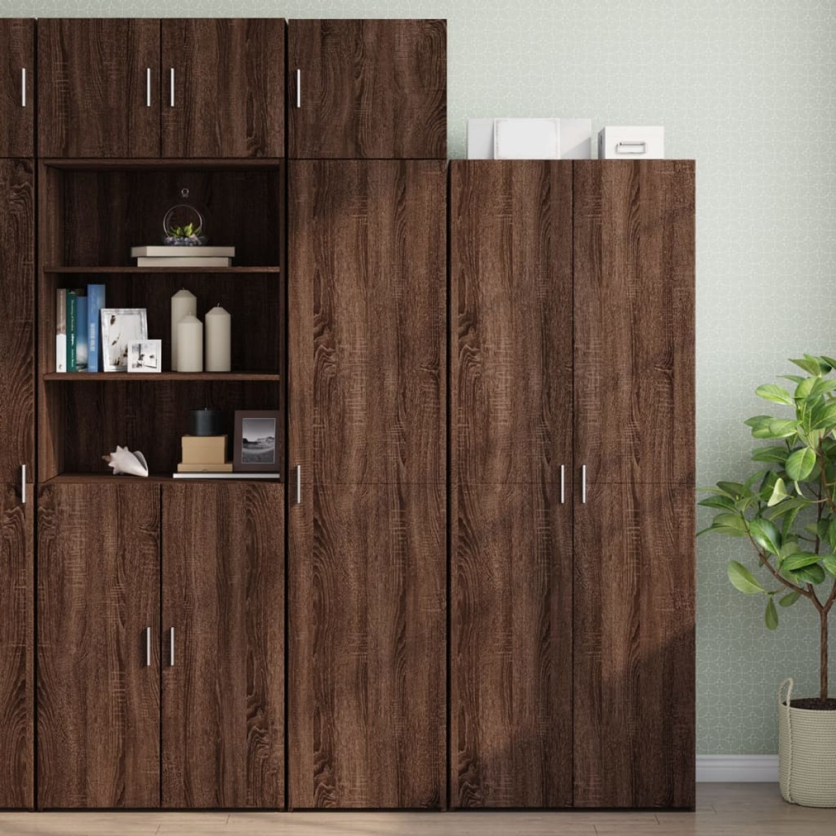 vidaXL Ντουλάπι Τοίχου Καφέ Δρυς 45x42,5x40 εκ. Επεξεργασμένο Ξύλο