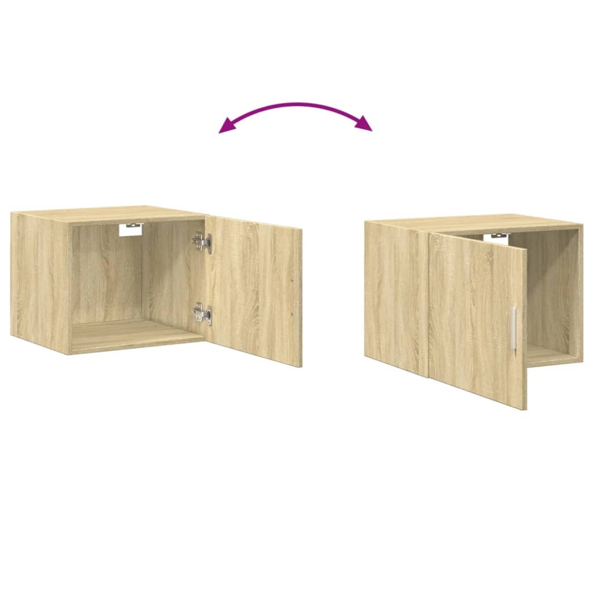 vidaXL Ντουλάπι Τοίχου Sonoma Δρυς 50x42,5x40 εκ. Επεξεργασμένο Ξύλο