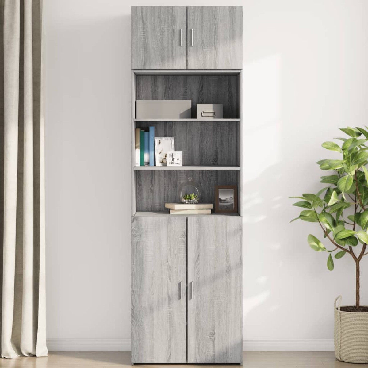 vidaXL Ντουλάπι Τοίχου Γκρι Sonoma 70x42,5x40 εκ. Επεξεργασμένο Ξύλο
