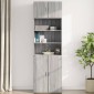 vidaXL Ντουλάπι Τοίχου Γκρι Sonoma 70x42,5x40 εκ. Επεξεργασμένο Ξύλο