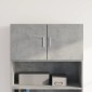 vidaXL Ντουλάπι Τοίχου Γκρι Σκυρ. 80x42,5x40 εκ. Επεξεργασμένο Ξύλο