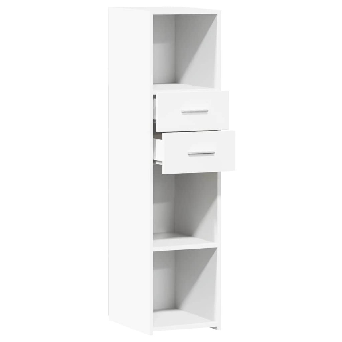 vidaXL Ντουλάπι Λευκό 30x42,5x124 εκ. από Επεξεργασμένο Ξύλο