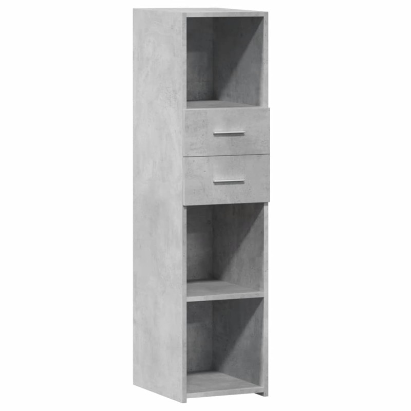 vidaXL Ντουλάπι Γκρι Σκυρ. 30x42,5x124 εκ. από Επεξεργασμένο Ξύλο