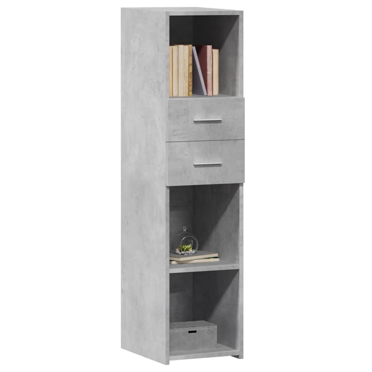 vidaXL Ντουλάπι Γκρι Σκυρ. 30x42,5x124 εκ. από Επεξεργασμένο Ξύλο