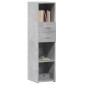 vidaXL Ντουλάπι Γκρι Σκυρ. 30x42,5x124 εκ. από Επεξεργασμένο Ξύλο