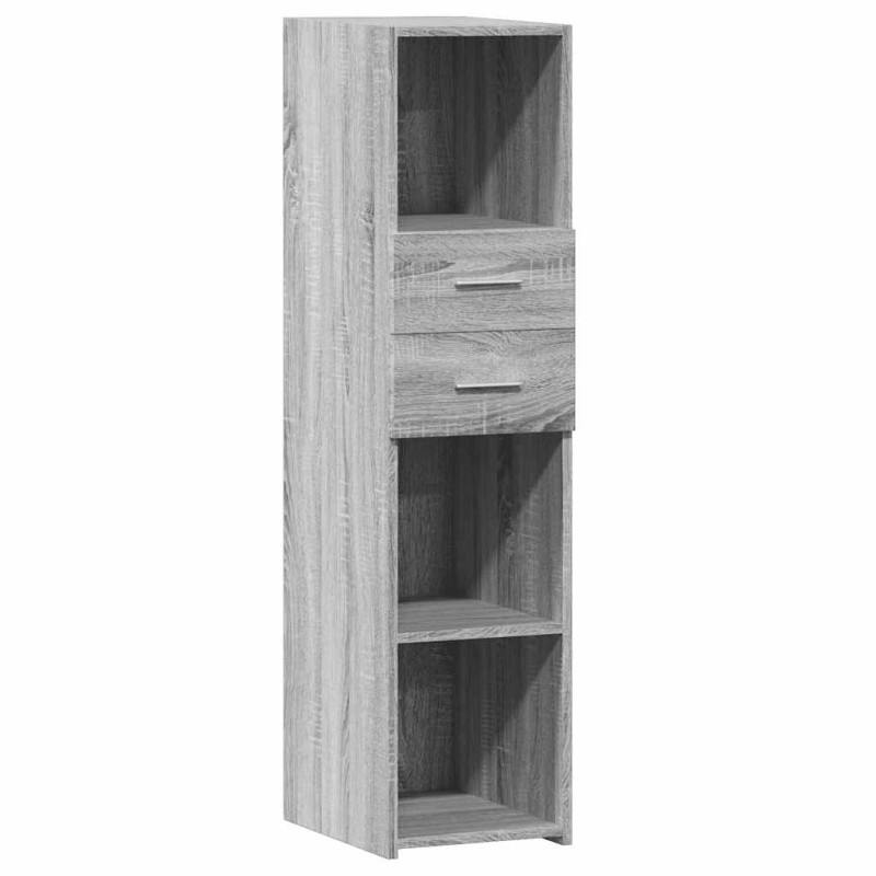 vidaXL Ντουλάπι Γκρι Sonoma 30x42,5x124 εκ. από Επεξεργασμένο Ξύλο