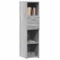 vidaXL Ντουλάπι Γκρι Sonoma 30x42,5x124 εκ. από Επεξεργασμένο Ξύλο