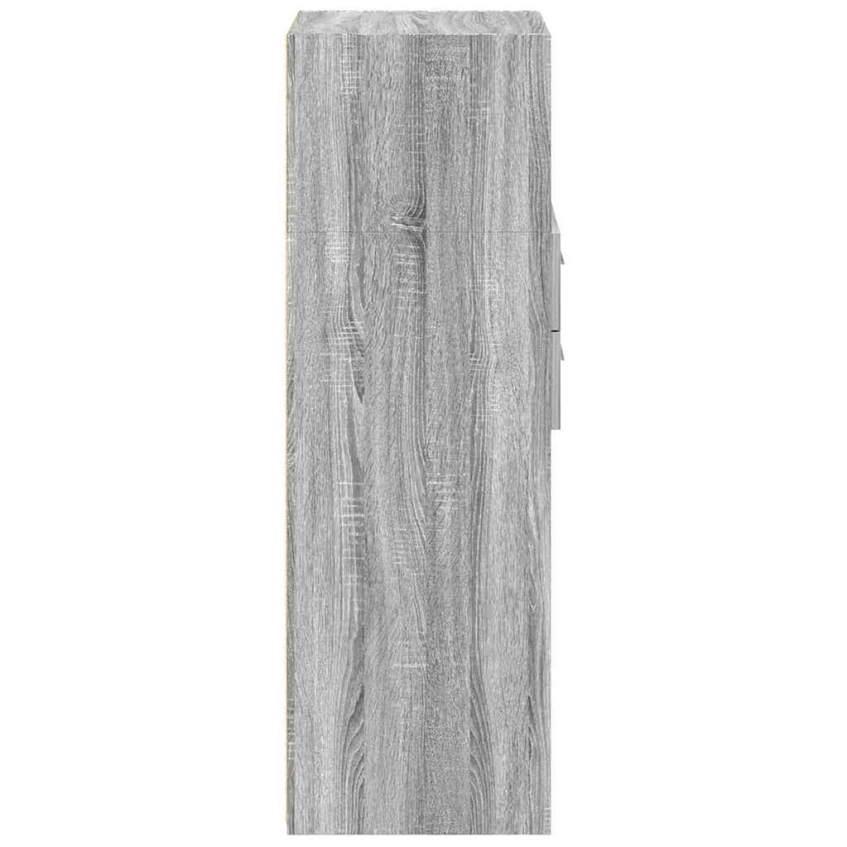 vidaXL Ντουλάπι Γκρι Sonoma 30x42,5x124 εκ. από Επεξεργασμένο Ξύλο