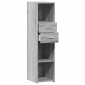 vidaXL Ντουλάπι Γκρι Sonoma 30x42,5x124 εκ. από Επεξεργασμένο Ξύλο