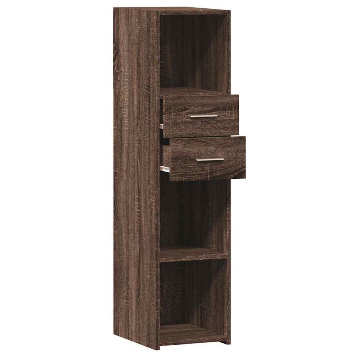 vidaXL Ντουλάπι Καφέ Δρυς 30x42,5x124 εκ. από Επεξεργασμένο Ξύλο