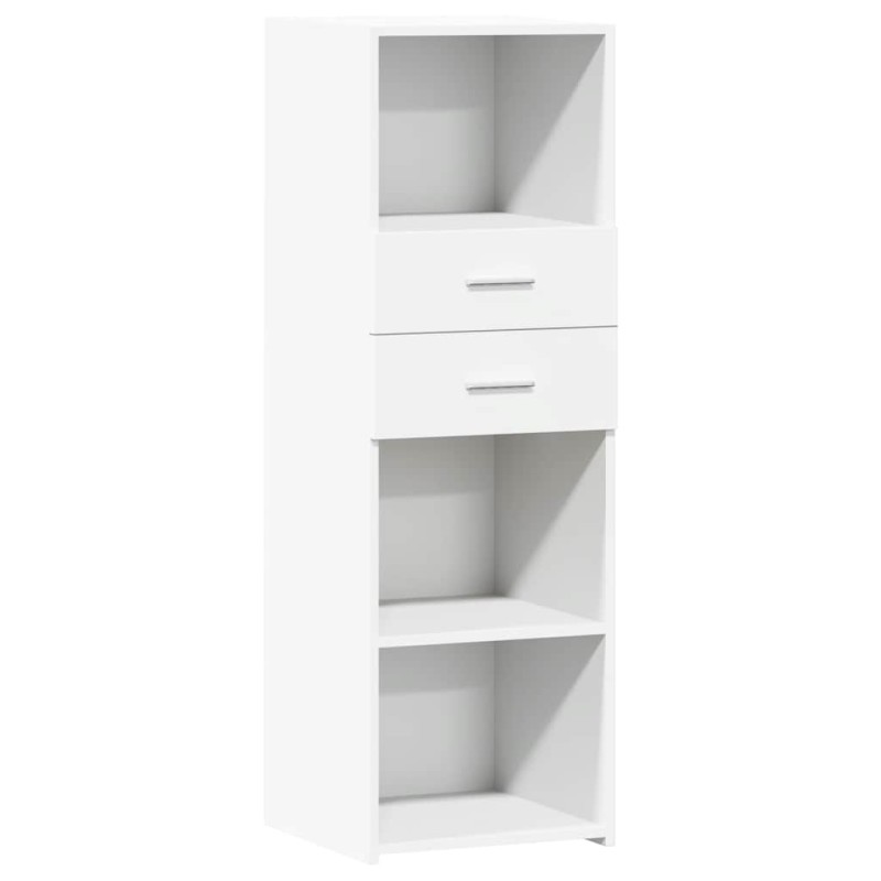 vidaXL Ντουλάπι Λευκό 40x42,5x124 εκ. από Επεξεργασμένο Ξύλο