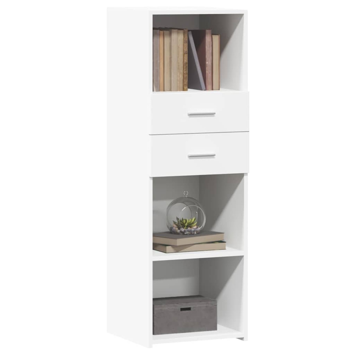 vidaXL Ντουλάπι Λευκό 40x42,5x124 εκ. από Επεξεργασμένο Ξύλο