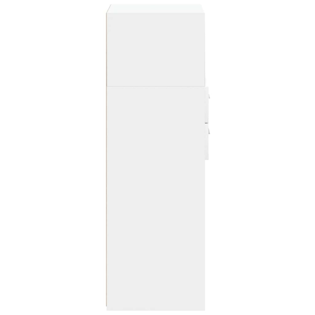 vidaXL Ντουλάπι Λευκό 40x42,5x124 εκ. από Επεξεργασμένο Ξύλο