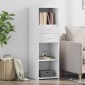 vidaXL Ντουλάπι Λευκό 40x42,5x124 εκ. από Επεξεργασμένο Ξύλο