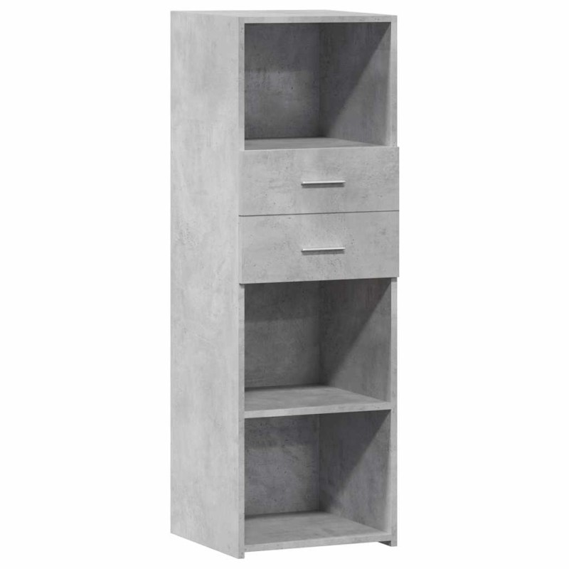 vidaXL Ντουλάπι Γκρι Σκυρ. 40x42,5x124 εκ. από Επεξεργασμένο Ξύλο