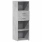 vidaXL Ντουλάπι Γκρι Σκυρ. 40x42,5x124 εκ. από Επεξεργασμένο Ξύλο